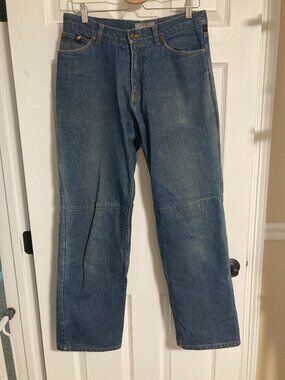 Joe Rocket Steel Reinforced Motorcycle Rider Blue Jeans Size Waist 32